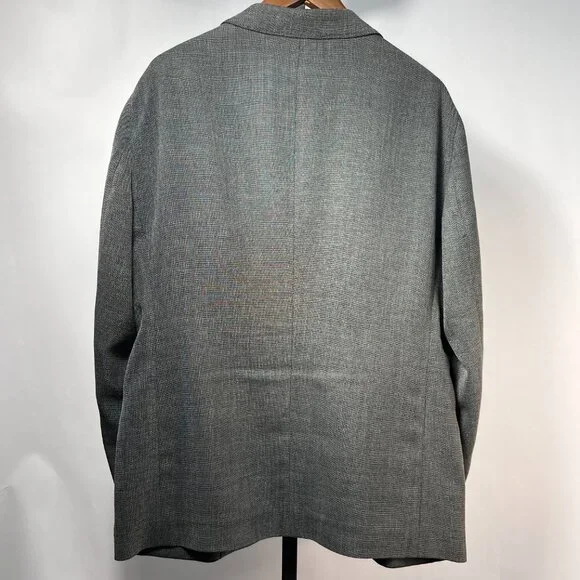 GEORGIO ARMANI Upton Gray 44R 2 Btn  Blazer Made in Italy poly blend - Picture 5 of 8
